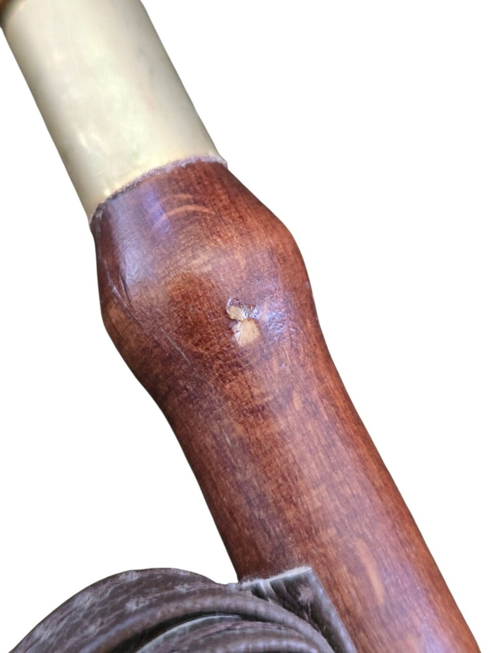 Vintage Italian Hand-Carved Hunting Dog Shoehorn with Game Bird – Horn & Wood – - Picture 12 of 12